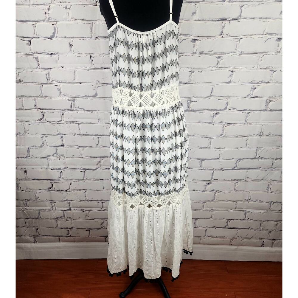 Barok Dress Women S/M Maxi Bohemian lagenlook Crochet Geometric Summer Boho Chic - Picture 2 of 8